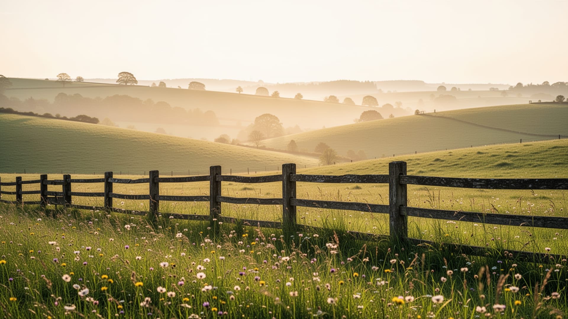 Meadow theme: green and open